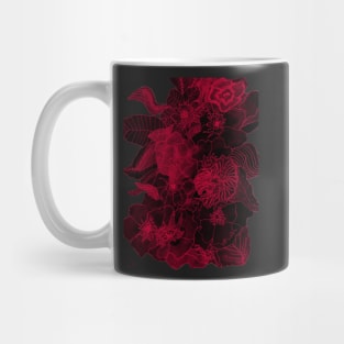 Floral Contour Print 6/10 Mug